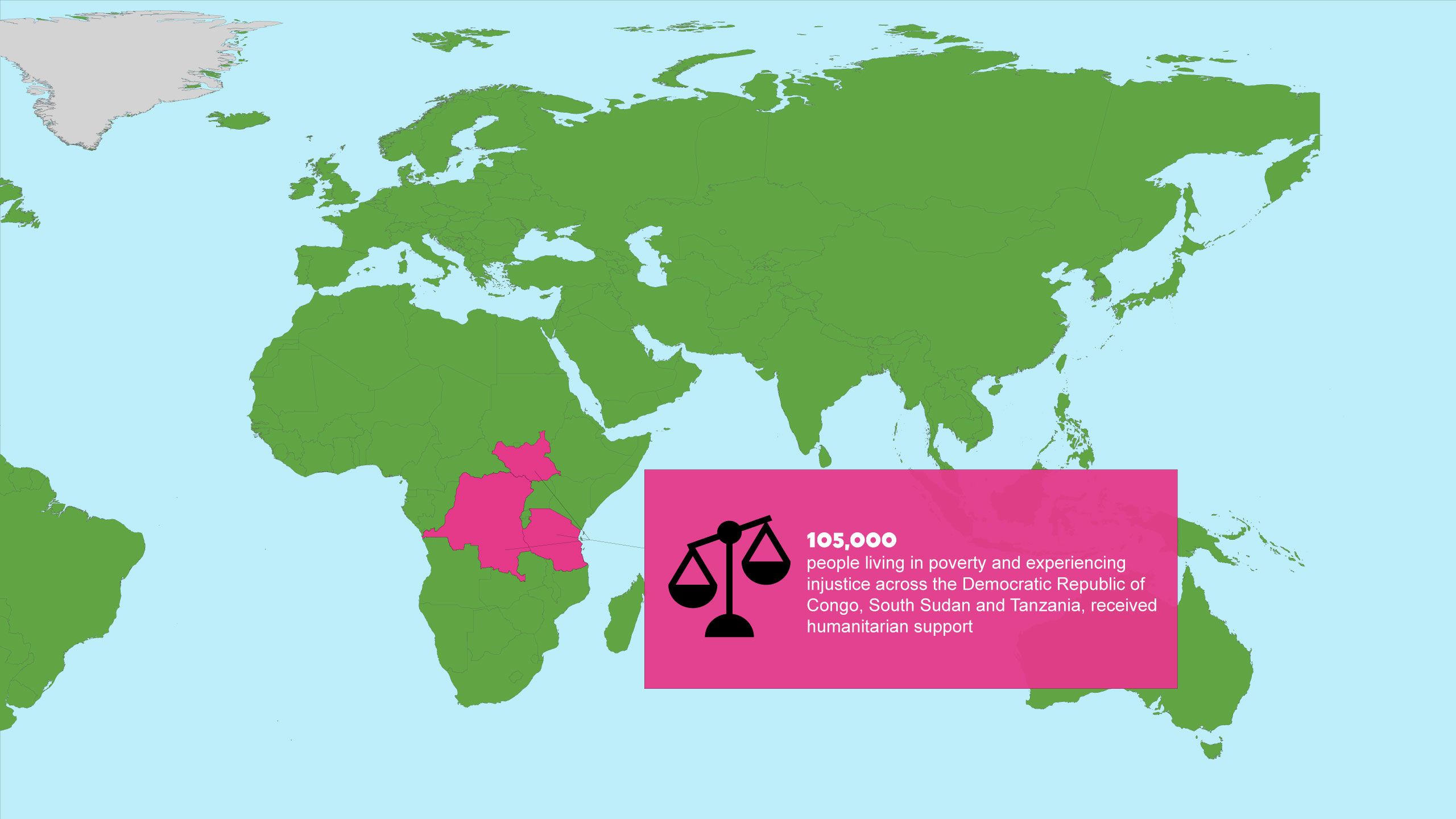 105000 received humanitarian support