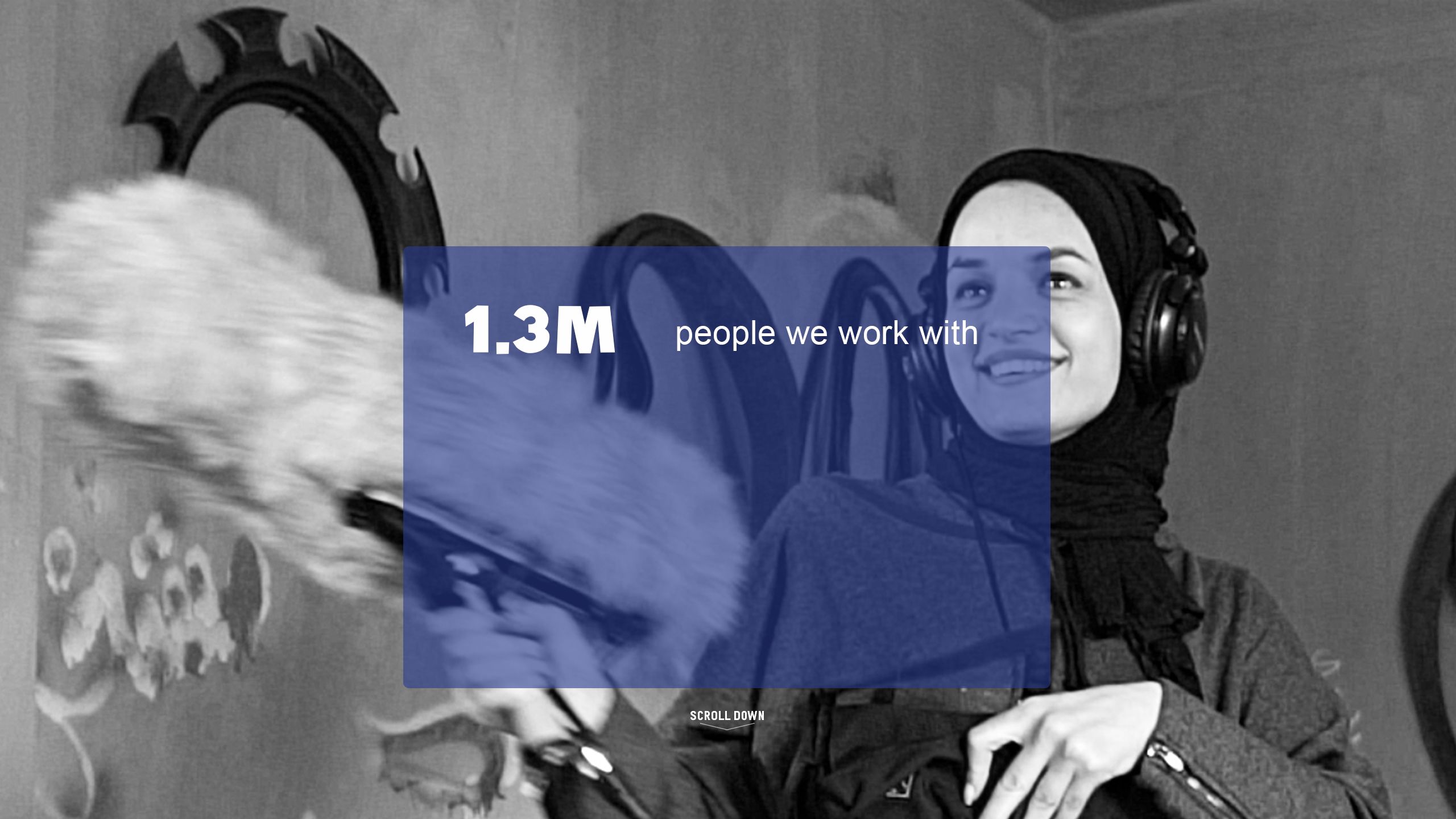 1.3 million people we work with