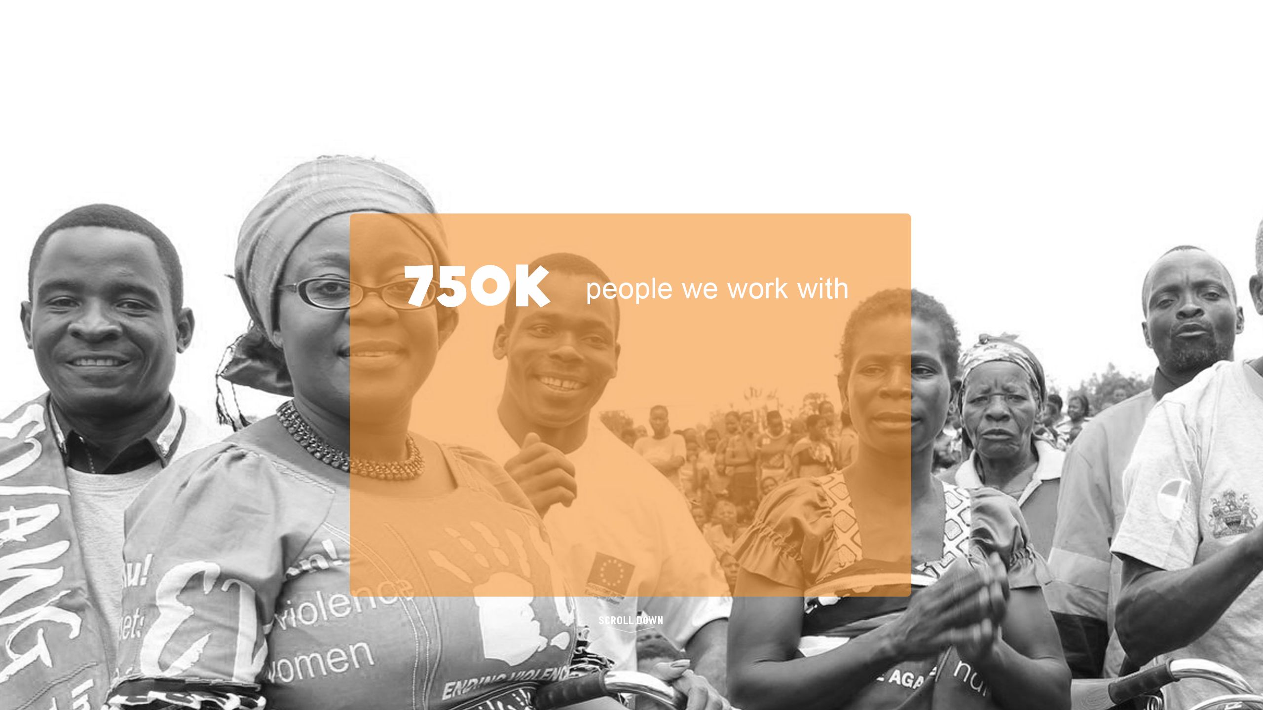 750000 people we work with