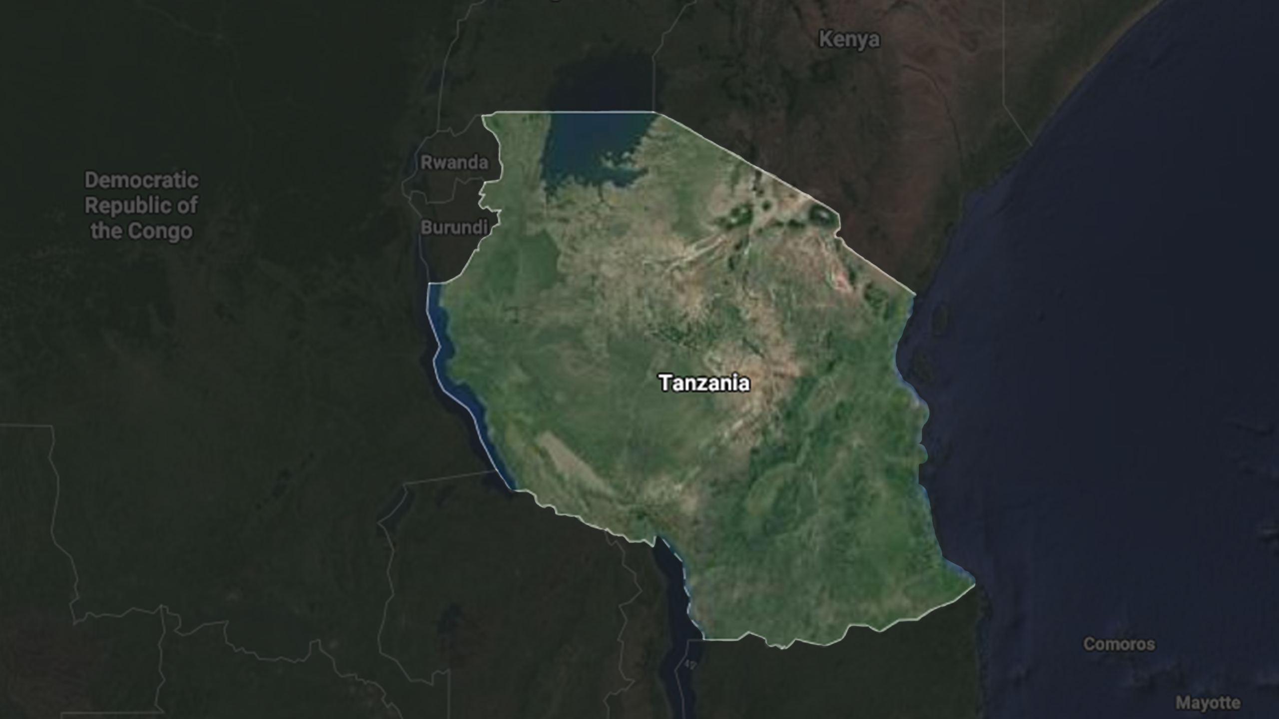 map of Tanzania