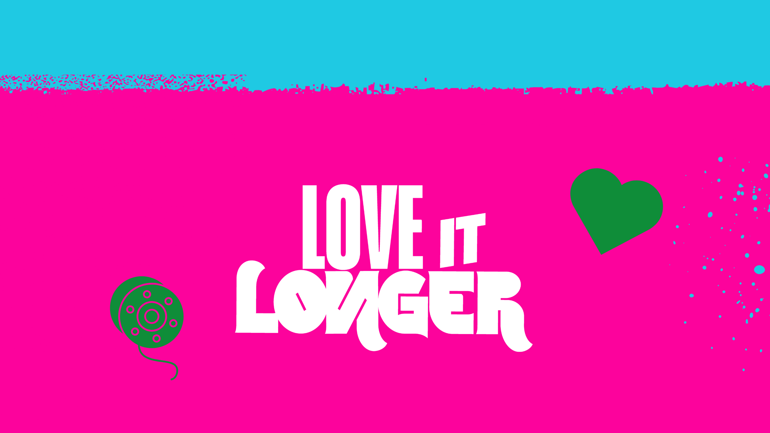 Bright blue Oxfam Ireland graphic with bold white text reading “Clear the Closet.” A green t-shirt graphic is shown on the left and a green open box graphic on the right, with scattered green paint splatter accents across the background.