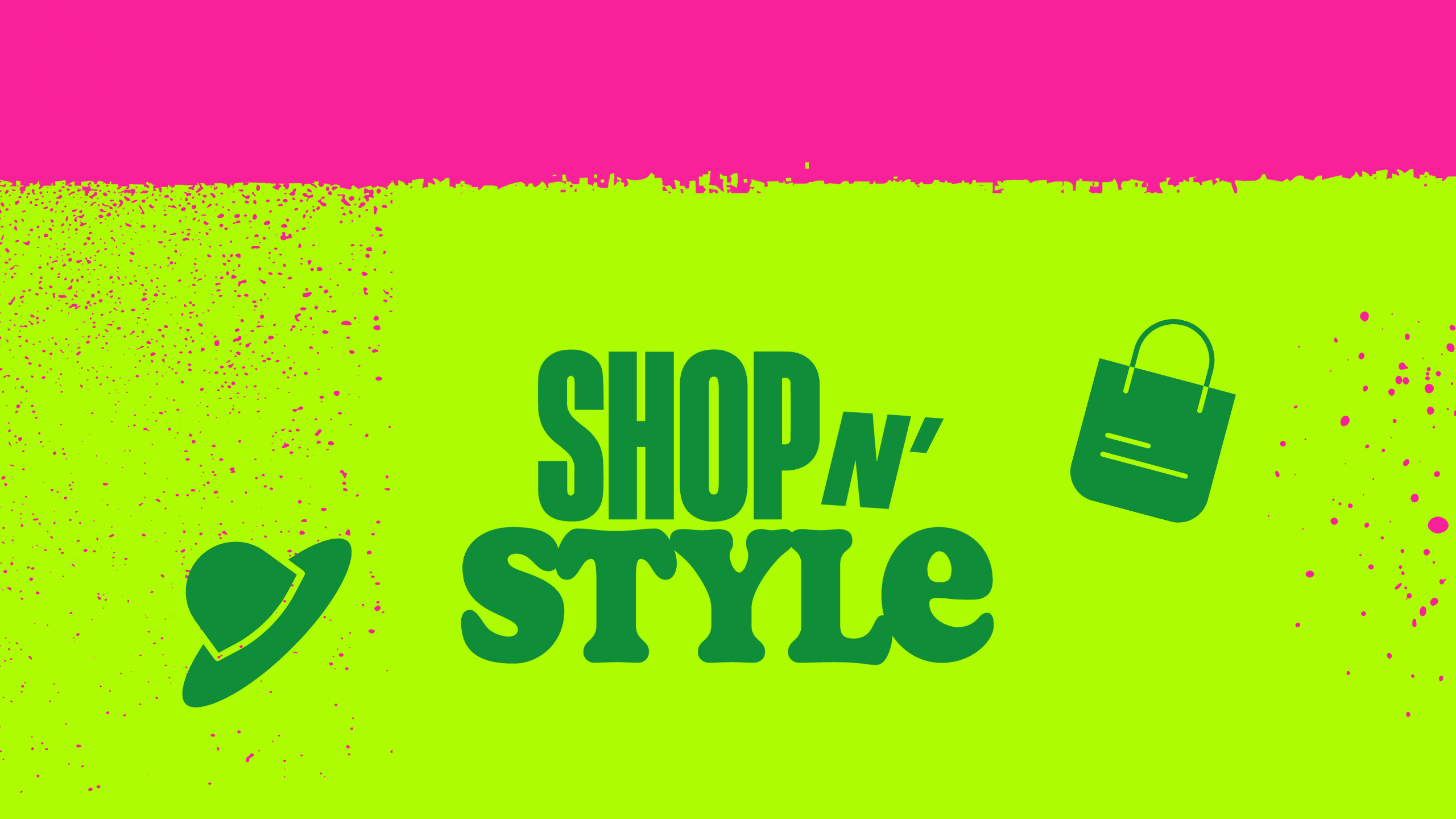 Bright blue Oxfam Ireland graphic with bold white text reading “Clear the Closet.” A green t-shirt graphic is shown on the left and a green open box graphic on the right, with scattered green paint splatter accents across the background.